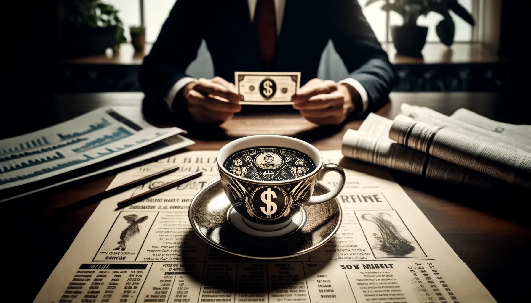 Kahve Falında Finans ve İş Hayatı: Para ve Balık Sembolleri